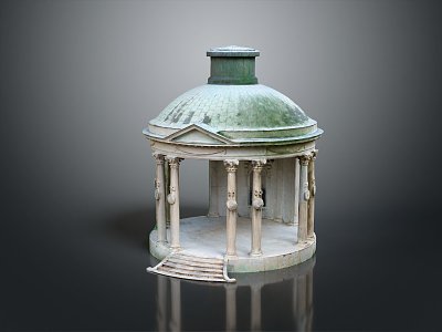 Dome Architecture Dome Pavilion European Castle 3d model