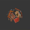 Various Modern Furniture Collection Including Bookshelves Tables Chairs Cabinets Rugs And Desks