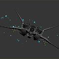 Modern Fighter Fighter Fighter Science Fiction Fighter 3d model