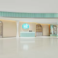 Ballet Workout Session in Bright Dance Studio with Barre Mirrors Green Walls and White Floor
