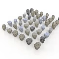 Assorted Natural Stones With Various Colors And Different Shapes For Decoration