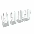 Modern Shower Sauna Enclosed Design With Glass Door Tile Walls Showerhead And Shelf