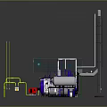 COETHERM Industrial Equipment Setup With Pipelines Tower Structures And Machine Components