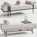 New Chinese Style Bed End Stool 3d model