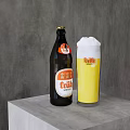 Modern beer glass 3d model