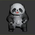 Adorable Panda Themed Decorative Furniture Item For Kids Room Decoration