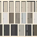 Multiple Styles Of Hinged Doors With Different Colors And Modern Designs
