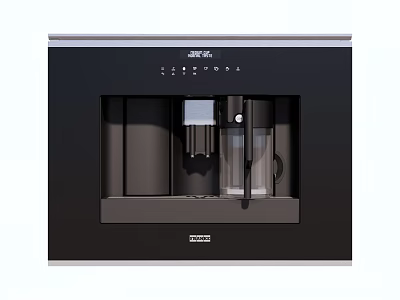 Delonghi Black Built In Coffee Machine Kitchen Appliance With Control Panel 3d model