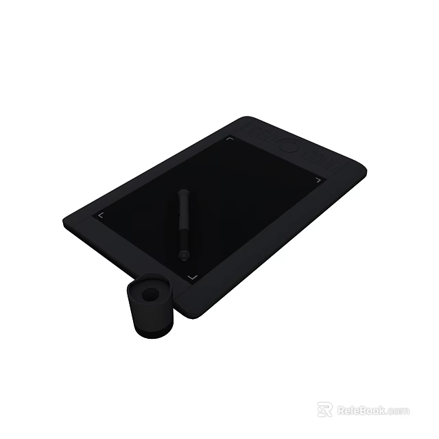 Professional Graphics Tablet With Stylus Pen And Pen Holder For Digital Drawing 3d model 