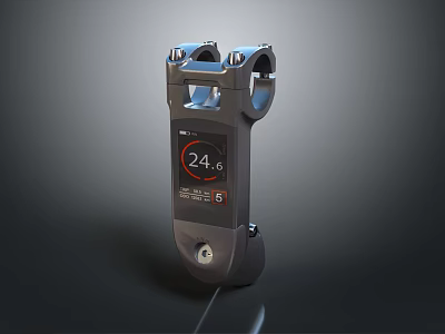 Electronic Temperature Monitoring Device With Digital Display And Clip Design For Accurate Measurement 3d model