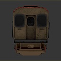 vintage train steam train train carriage locomotive head steam car carriage train modern vehicle 3d model