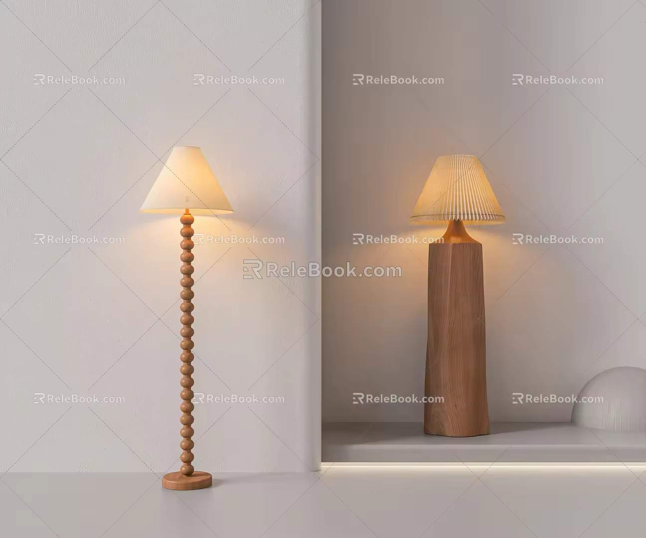 Quiet Wind Floor Lamp 3d model