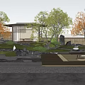 Japanese Zen Garden Design With Seasonal Trees Stone Pathways And Wooden Tea House
