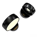 Modern Black Wall Lamp With Sleek Round Design And LED Light For Home Decor