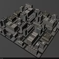Aerial Planning of Urban Building Complex with Diverse Structures and Layout Design