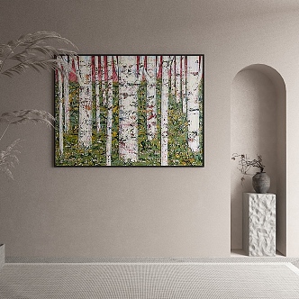 Quiet Wind Decorative Painting 3d model