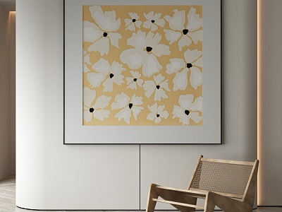 modern decorative painting 3d model