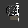 Efficient Electronic Cooling Device With Dual Fans And Metal Heat Sink Structure