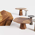 Stylish Modern Coffee Tables Featuring Unique Geometric Shapes And Wooden Surfaces