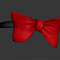 Fashionable Women's Red Bow Headband With Black Band And Stylish Design