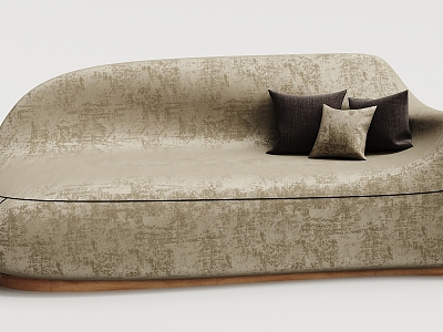 modern shaped sofa flannel sofa model