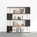 Modern Bookshelf Floor Bookshelf Storage Rack Display Rack Bookshelf Ornaments Decorative Rack Bookshelf 3d model