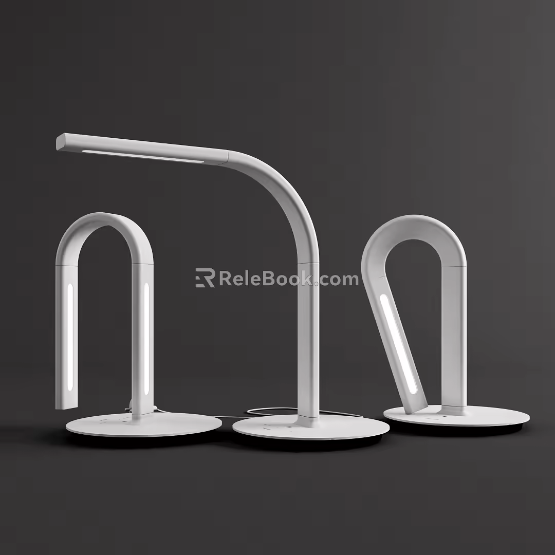 Modern table lamp folding 3d model
