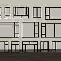 modern windows glass windows casement windows floor-to-ceiling windows bay windows doors and windows 3d model