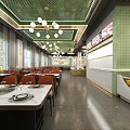 Buffet Hot Pot Shop 3d model