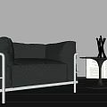 Modern cassina Single Sofa 3d model