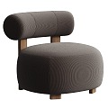 Fabric Leisure Chair Leisure Chair Single Chair Single Sofa 3d model