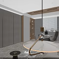 Modern Office Interior Design With Sofa Coffee Table Conference Table Chairs And Wooden Blinds