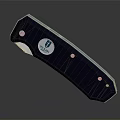 Folding Utility Knife With Serrated Blade Blue Handle And True Utility Logo