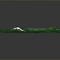 3D Map Wall Decor Featuring Green Terrain And Blue Water Design