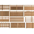 Wooden Fence Collection With Various Designs For Home Garden Decoration