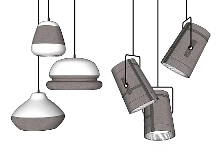 Modern chandelier 3d model
