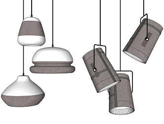 Modern chandelier 3d model