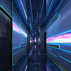 KTV aisle 3d model