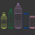 Pepsi Carbonated Beverage Collection with Various Bottles and Cans in Different Sizes 3d model