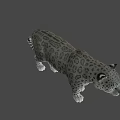 Realistic Snow Leopard 3D Model With Detailed Fur And Lifelike Features 3d model