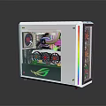Modern computer host game host high-end host 3d model