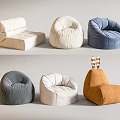 Comfortable Bean Bag Chairs With Various Styles And Colors For Living Room