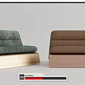 Modern Baxter Single Sofa 3d model