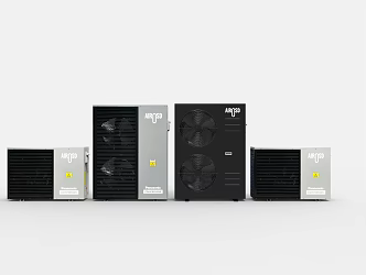 modern central air-conditioning heat pump central air-conditioning 3d model