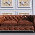 Chesterfield Sofa Western-style Sofa Multi-person Sofa Leather Sofa High-end Sofa Fashion Sofa 3d model