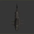 Realistic 3D Shark Models With Open Mouth And Closed Mouth On Gray Background