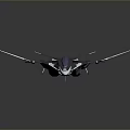 Blue 3D Rendered Science Fiction Fighter Jet With Sleek Aerodynamic Design