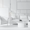 Modern Sofa Coffee Table Combination Sofa Combination 3d model