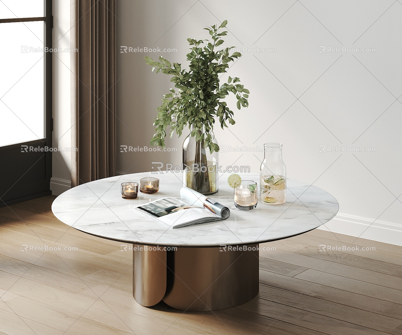 Modern coffee table 3d model