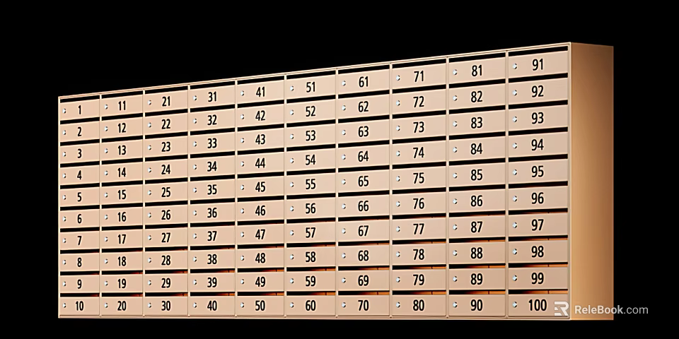 Number Chart With Sequential Digits From 11 To 100 In Organized Grid Arrangement 3d model